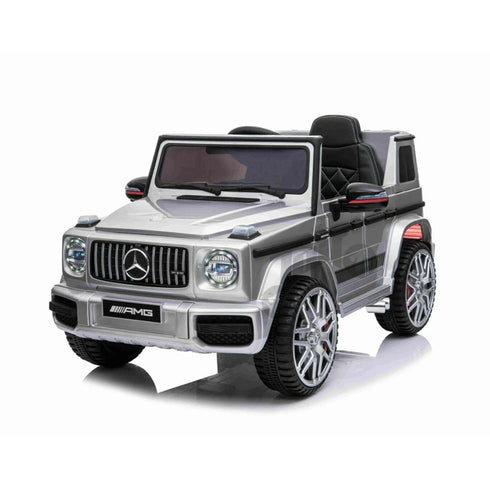 Fully Licensed Mercedes Benz G63 AMG 12V Battery Electric Ride on Car BIG SIZE(BBH003) - Metallic Silver